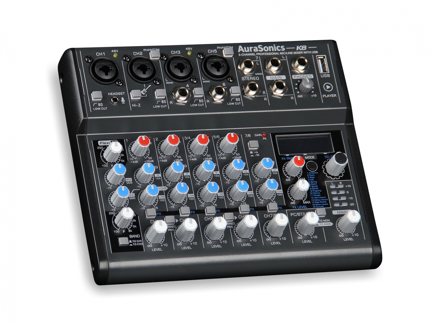 AuraSonics K8 компактный микшерный пульт в Крымске