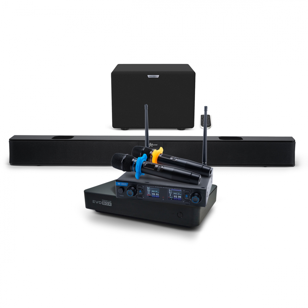 Hi-End караоке-система EVOBOX Premium + EvoSoundBar (саундбар с караоке) в Крымске