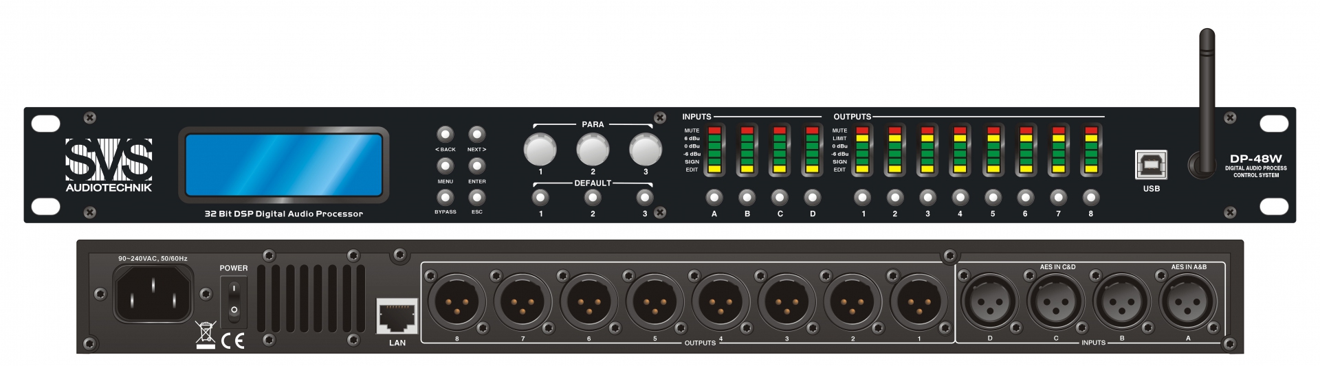 SVS Audiotechnik DP-48W Цифровой процессор: 4 входа 8 выходов в Крымске
