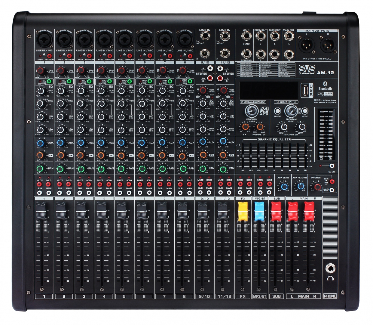 SVS Audiotechnik mixers AM-12 Микшерный пульт аналоговый, 12-канальный в Крымске