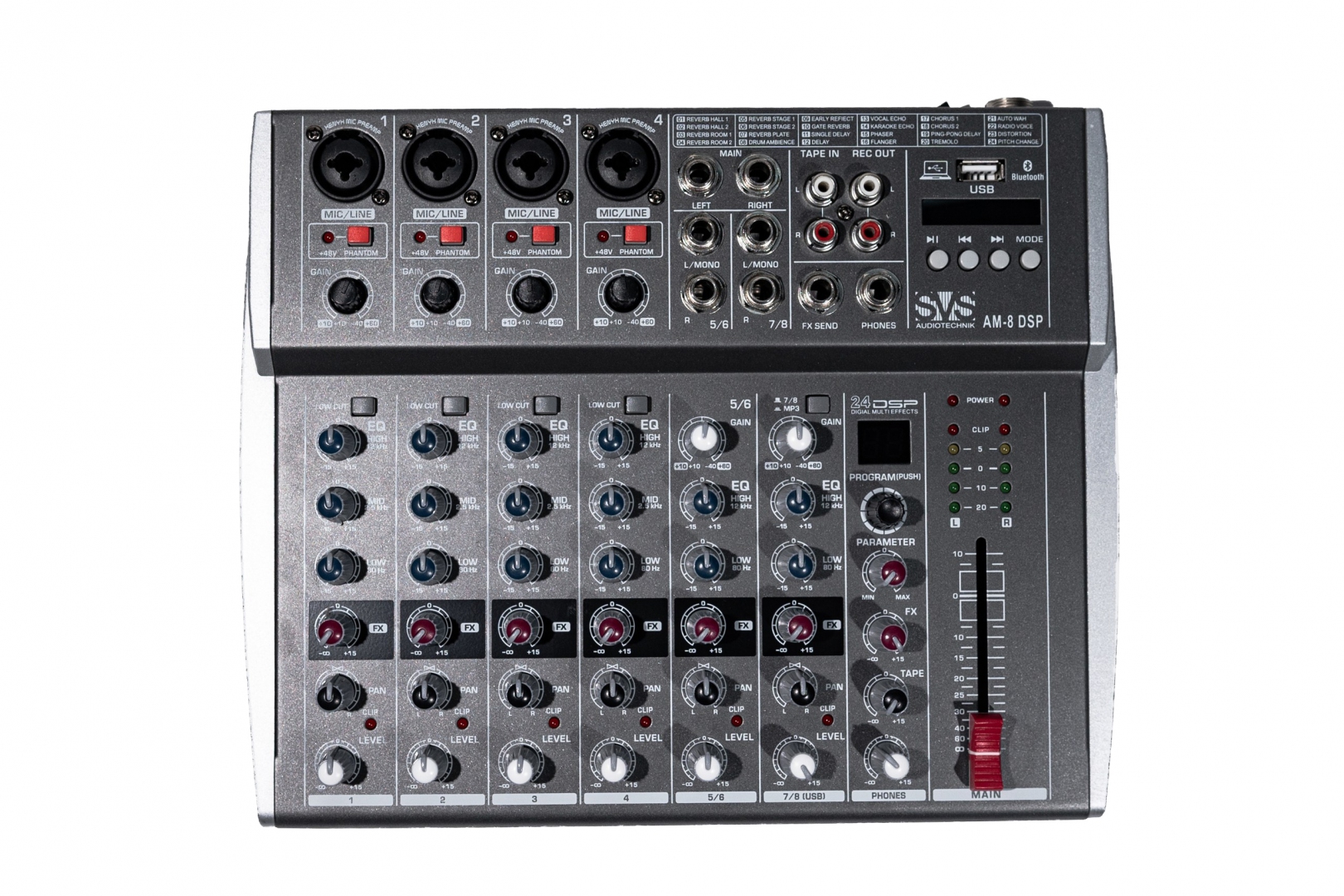 SVS Audiotechnik mixers AM-8 DSP Микшерный пульт аналоговый, 8-канальный в Крымске